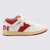 RHUDE RHUDE WHITE AND RED LEATHER SNEAKERS White