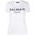 Balmain Balmain Cotton T-Shirt With Front Printed Logo And Buttons Black