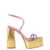 HAUS OF HONEY Haus Of Honey Platform Sandals MULTICOLOR