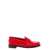 Ferragamo Red Loafers with Embossed Logo in Smooth Leather Woman RED