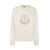 Moncler MONCLER Logo sweatshirt with crystals WHITE