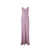 Max Mara MAX MARA SELCE BRIDAL COLLECTION - LONG SILK DRESS CLOTHING Pink & Purple