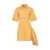 JACQUEMUS Orange Mini Shirt Dress La Robe Camisa in Cotton Blend Woman ORANGE