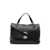 Zanellato Zanellato Medium Postina Bag In Distressed Calfskin Leather Black