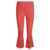 VIA MASINI 80 VIA MASINI 80 Flared cropped suede trousers Red
