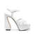 SI ROSSI Si Rossi Leather Heel Sandals WHITE