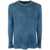 AVANT TOI AVANT TOI ROUND NECK BRUSHED BIO COTTON BLEND PULLOVER CLOTHING Blue