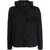 TEN C Hooded Zip-Up Jacket In Black Technical Fabric Man Black