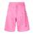 Alexander McQueen ALEXANDER MCQUEEN Logo cotton shorts Pink