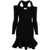 Alexander McQueen ALEXANDER MCQUEEN Off-shoulder mini dress Black