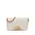 Alexander McQueen Alexander McQueen Seal Logo Small Leather Crossbody Bag WHITE