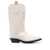 Ganni GANNI Embroidered leather western boots White