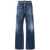 DSQUARED2 Dsquared2 High-Waisted Wide-Leg Stretch Cotton Jeans BLUE