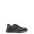 Dolce & Gabbana 'New Roma' Black Low Top Sneakers with All-Over Logo Print in Canvas and Leather Man Grey