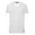 Dolce & Gabbana White T-Shirt with All-Over Rips and Ri-Edition Logo Patch in Cotton Man White