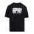 Heron Preston Black T-Shirt with Contrasting Logo Print in Cotton Man Black