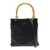 Jil Sander Blacktote Bag With Bamboo Handles In Leather Woman Black