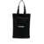 Jil Sander Black Tote Bag with Logo Print in Canvas Woman BLACK