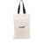 Jil Sander White Tote Bag with Logo Print in Canvas Woman BEIGE