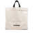 Jil Sander White Tote Bag with Logo Print in Canvas Man BEIGE