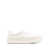 Jil Sander White Ridged Low Top Sneakers in Canvas and Leather Man White