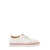 Thom Browne White Low Top Sneakers With Suede And Tricolor Detail In Leather Man White