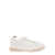 Thom Browne 'Field' White Low Top Sneakers with Cable Knit Sole and Tricolor Detail in Leather Man White