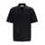 Nanushka 'Bodil' Black Short Sleeve Shirt in Faux Leather Man Black