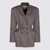 THE MANNEI THE MANNEI GREY VISCOSE AND WOOL BLEND ANTIBES BLAZER 
