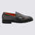 Santoni Santoni Grey Leather Loafers GREY