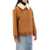 STAND STUDIO Lillee Eco-Shearling Bomber Jacket TAN NATURAL WHITE