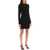 Palm Angels Long-Sleeved Mini Dress In Ribbed Jersey BLACK OFF WHITE