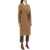 Harris Wharf London LONDON Long Robe Coat In Pressed Wool And Polaire SHORTBREAD