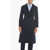 Tory Burch Textured-Wool Tailored Coat Blue