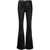 FRAME FRAME FLARED JEANS WITH LE CROP BUTTONS BLACK