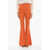 HEBE STUDIO Wool Blend Bianca Flared Fit Pants Orange