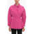 Valentino Garavani Pink Pp Long Sleeved Silk Shirt Pink