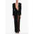 MONOT Long Sleeved Maxi Dress With Deep Neckline Black