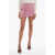 THE ATTICO Asymmetric Cloe Mini Skirt Pink