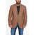 CORNELIANI Silk Blend Leader Soft Blazer With Patch Pockets Brown