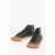 Diesel Cotton And Leather S-Athos High-Top Sneakrs Green