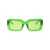 THE ATTICO The Attico Sunglasses 06 GREEN SILVER GREEN