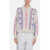 Isabel Marant Etoile Mock Neck Zola Sweater With Macrame Detailings White