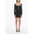 Blumarine Long-Sleeved Stretched Mini Dress With Bustier Black