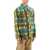ANDERSSON BELL Brushed-Yarn Overshirt With Check Motif YELLOW BROWN