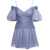 ZIMMERMANN Light-Blue Pleated Mini Dress in Chiffon Woman BLUE