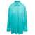 GIUSEPPE DI MORABITO Light Blue Shirt  With Crystal Embellishment All-Over In Cotton Woman BLUE