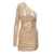 Alexandre Vauthier One-Shoulder Gold Mini Dress with Sequins Woman Alexandre Vauthier GREY