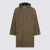 A.P.C. A.P.C. Khaki Cotton Parka Coat BROWN