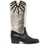 Via Roma 15 Black and Metallic High Boots in Leather Woman GREY